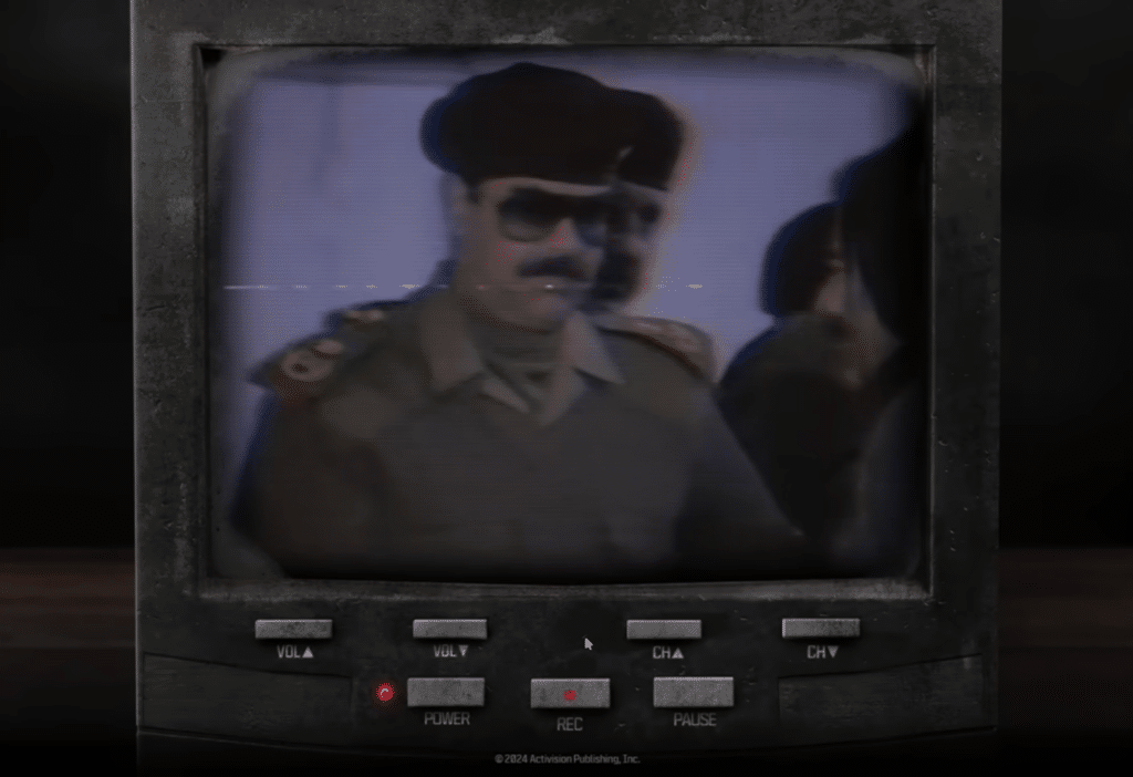 ظهور الرئيس صدام حسين لعبة Call of Duty Black Ops 6