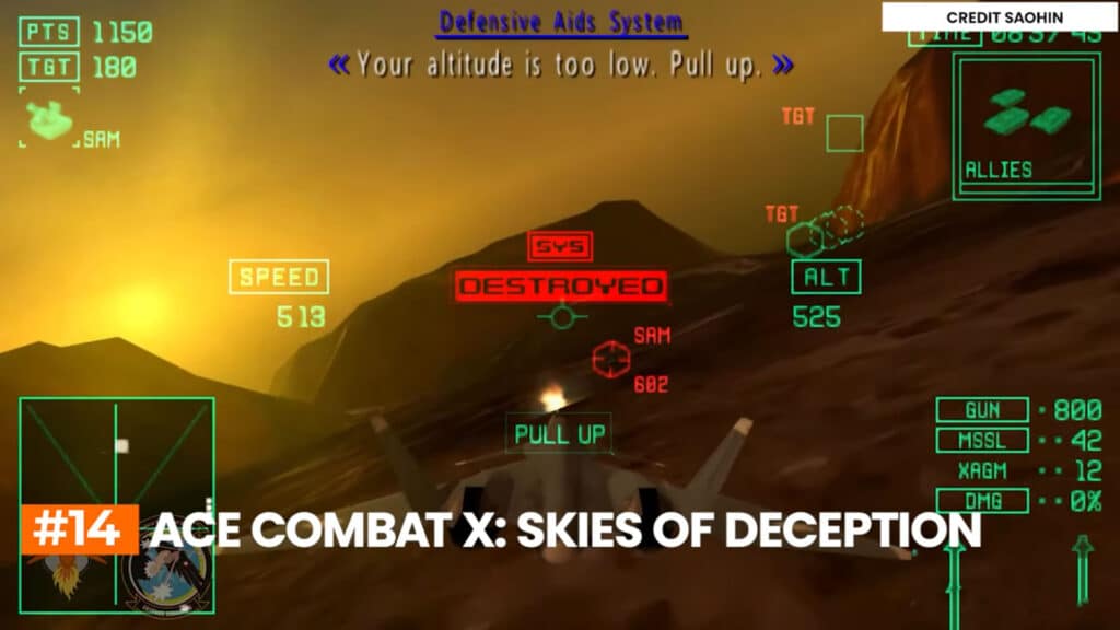 لعبة Ace Combat 10 Skies of deception