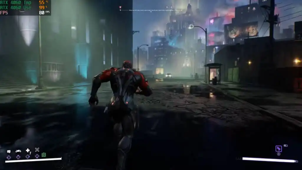تجربة لعبة Gotham Knights علي كارت الشاشة NVIDIA GeForce RTX 4060