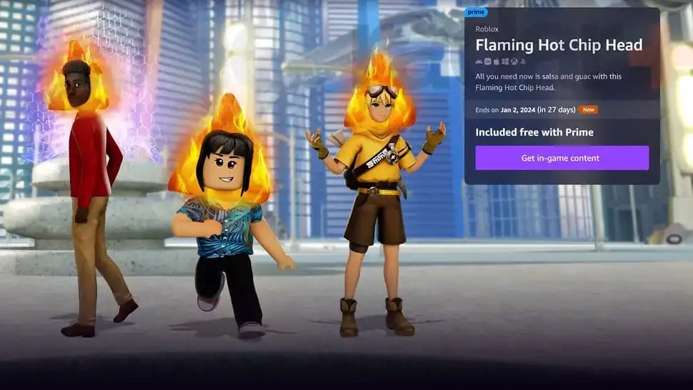 رموز وأكواد Roblox Prime Gaming