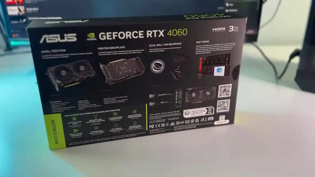 فتح صندوق كارت الشاشة NVIDIA GeForce RTX 4060