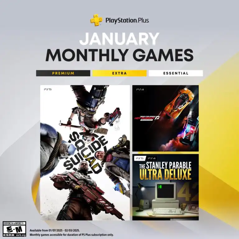 ألعاب PlayStation Plus المجانية لشهر يناير 2025