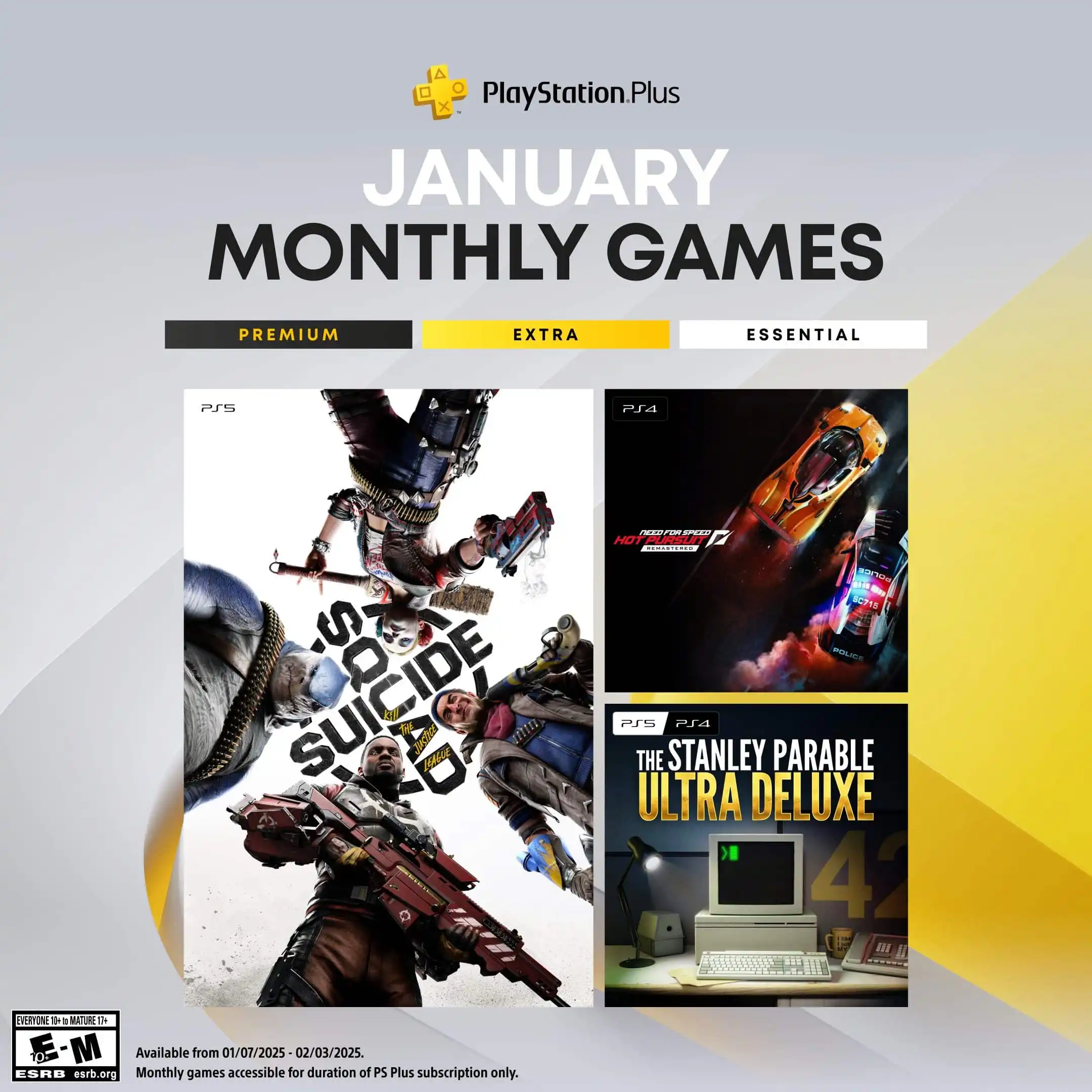 ألعاب PlayStation Plus المجانية لشهر يناير 2025