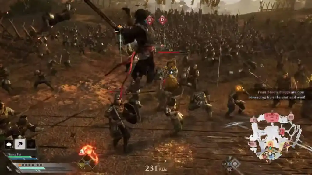 الجرافيك والرسومات في لعبة Dynasty Warriors Origins