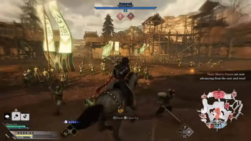 المعارك والقتال في لعبة Dynasty Warriors Origins