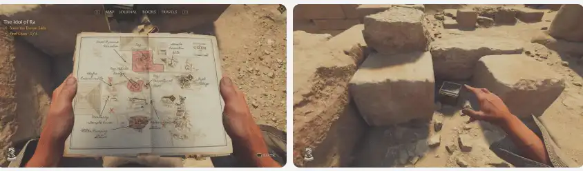 جميع مواقع ترددات راديو جيزة في Indiana Jones and the Great Circle