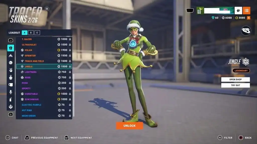 سكن Jingle Tracer