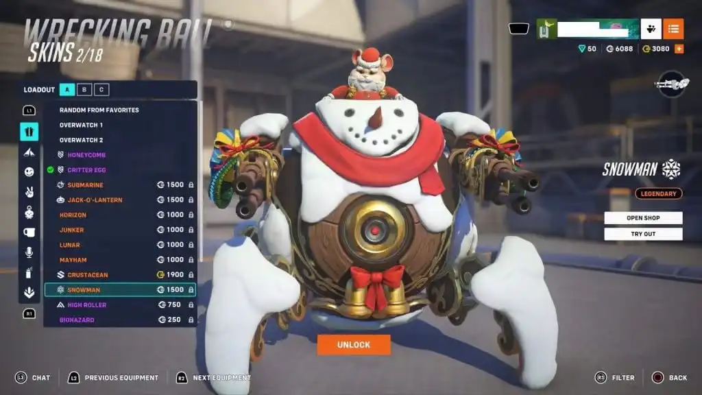 سكن Snowman Wrecking Ball