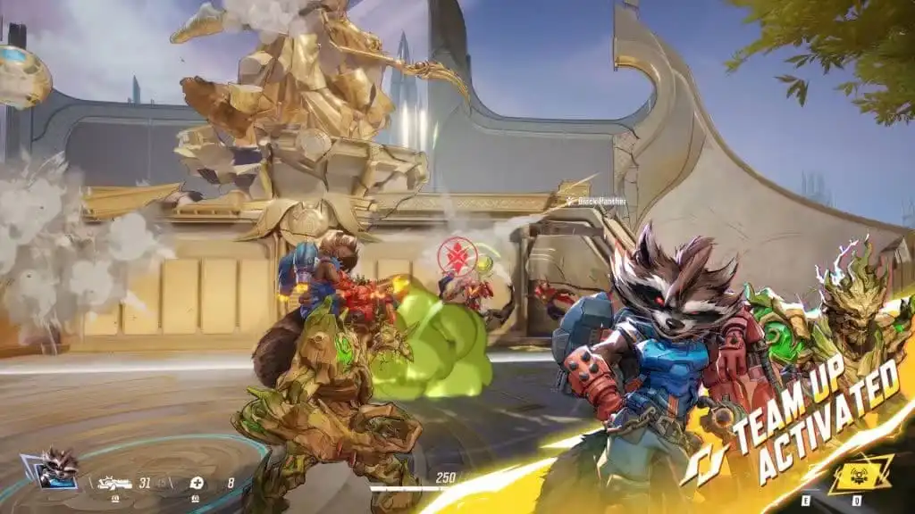 ما هي مهارات الفريق Team-Up في مارفل رايفلز؟