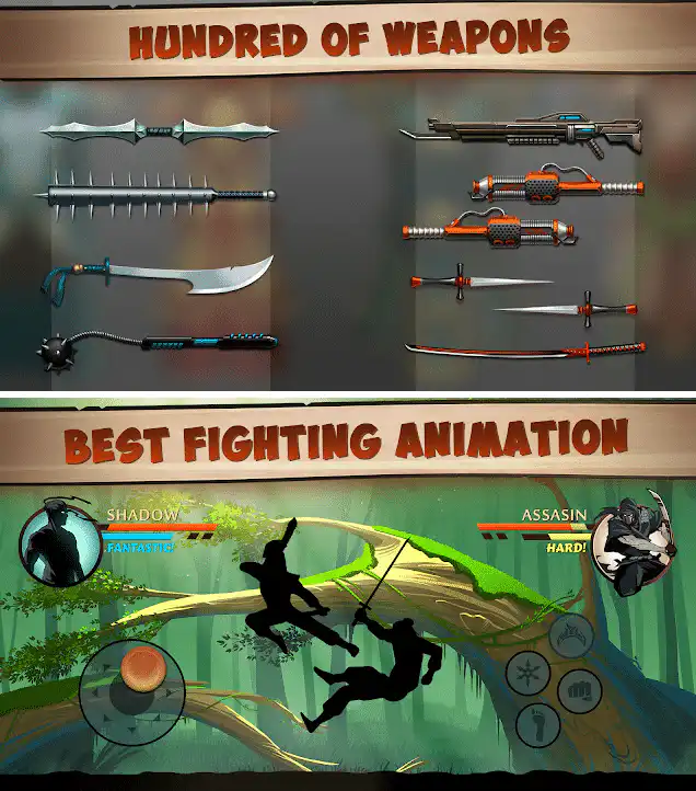 تحميل لعبة Shadow Fight 2 مهكرة للاندرويد APK