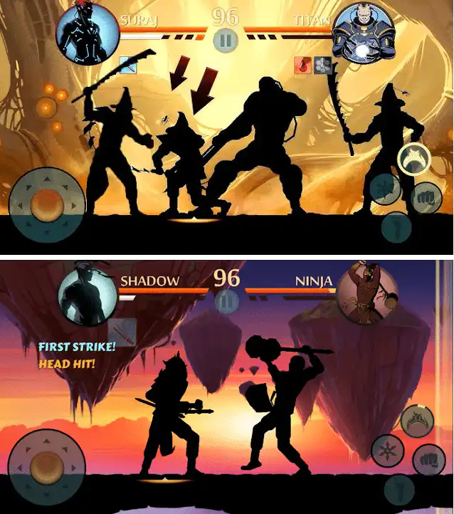 تحميل لعبة Shadow Fight 2 مهكرة للاندرويد APK