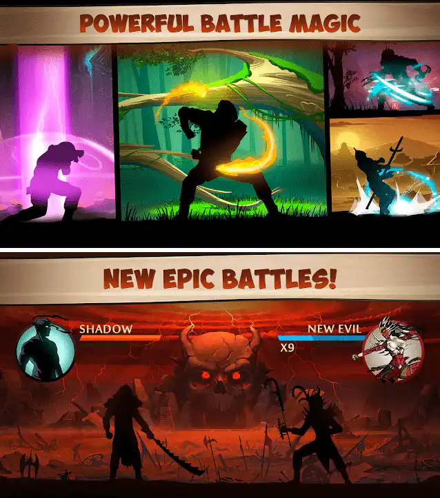 تحميل لعبة Shadow Fight 2 مهكرة للاندرويد APK