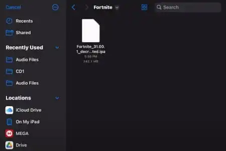 تنزيل و تحميل فورت نايت للايفون iOS 14.0 و iOS 16.7 مجانا