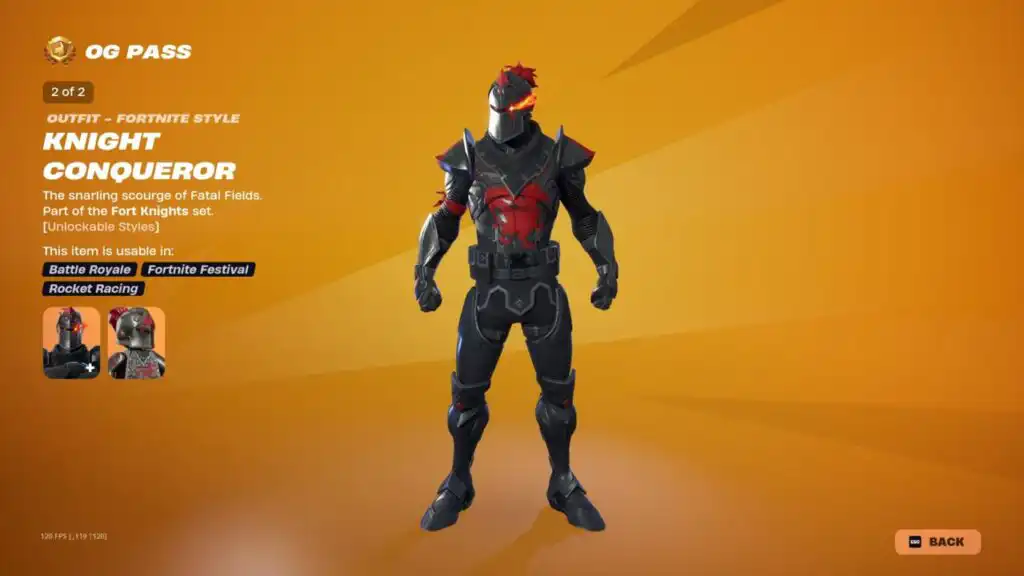 جميع سكنات و مكافآت Fortnite OG Pass الفصل 1 الموسم 2