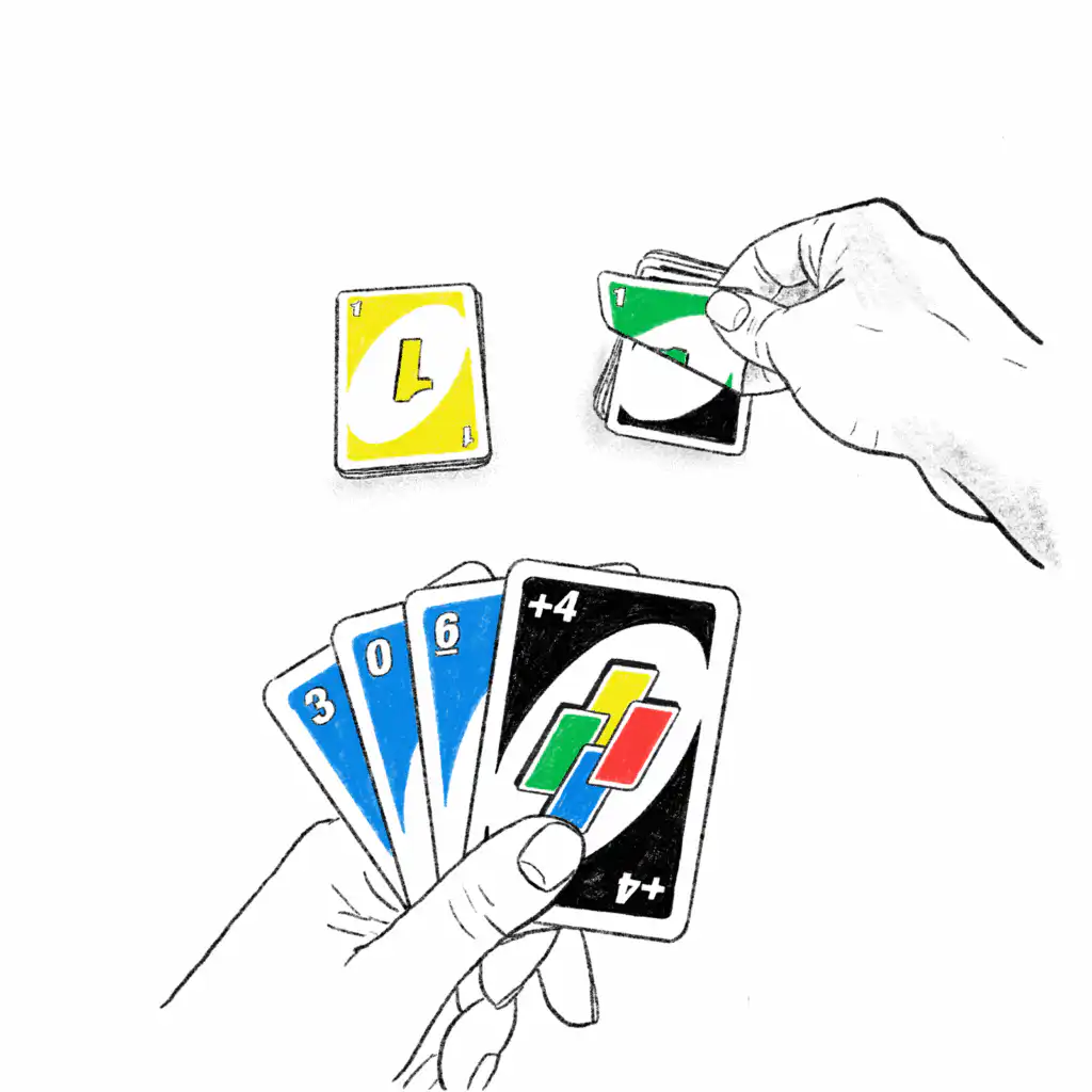 قوانين لعبة أونو بالصور