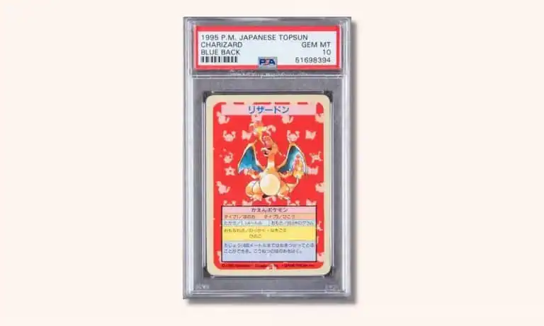 بطاقة Topsun Charizard Blue Back Card