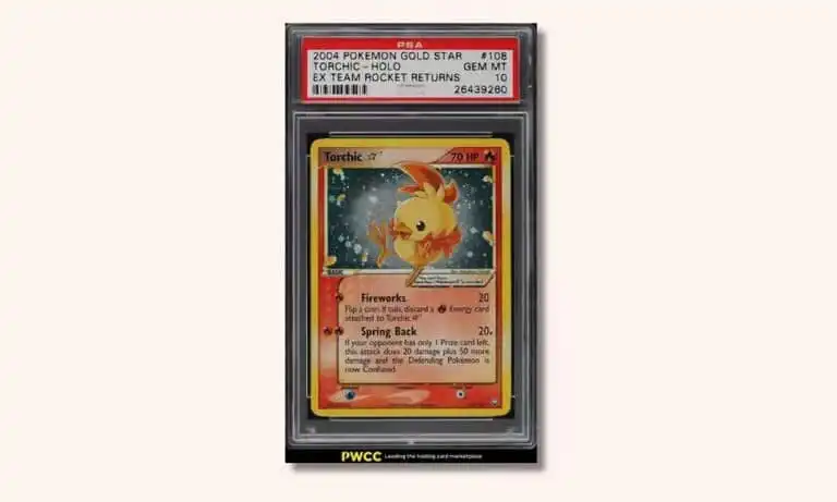 بطاقة Torchic Gold Star Holo (108/109)