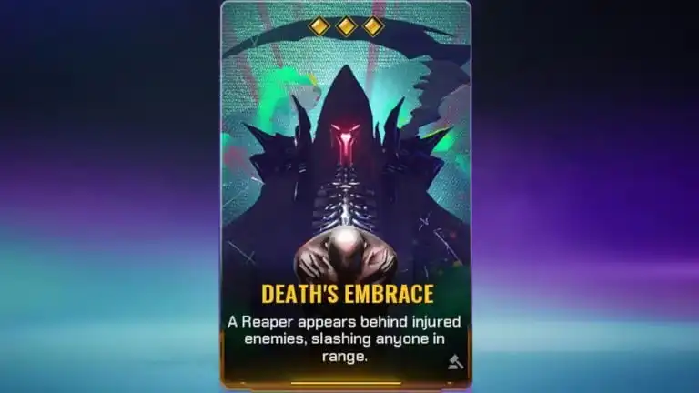 بطاقة احتضان الموت Death’s Embrace