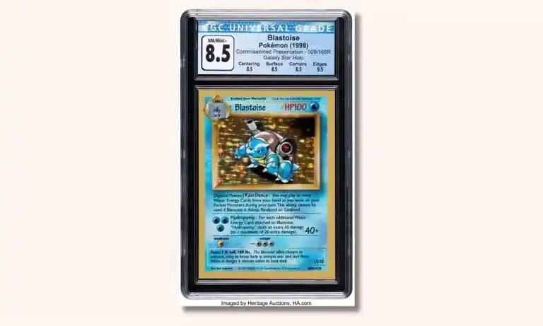 بطاقة معالجات الساحل عرض غالاكسي ستار هولو Blastoise Wizards of the Coast Presentation Galaxy Star Holo