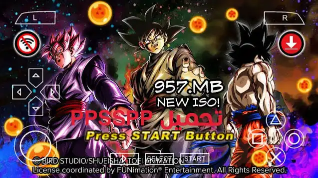 تحميل لعبة Dragon Ball Z Tenkaichi Tag Team ppsspp للاندرويد والكمبيوتر
