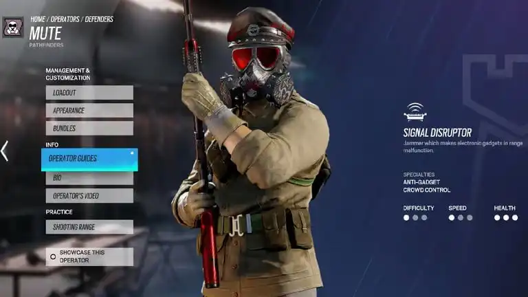 شخصية كتم الصوت Mute