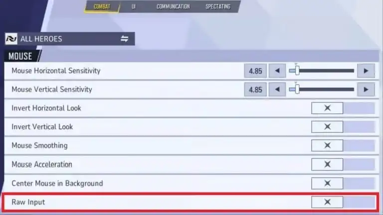 كيفية تشغيل الـ Raw Input