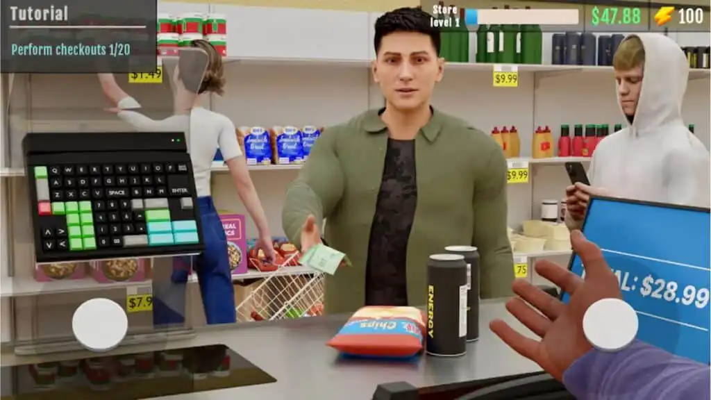 لعبة إدارة سوبر ماركت سيم Supermarket management sim