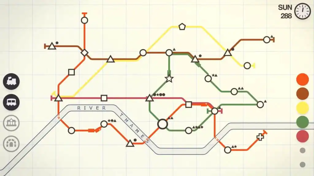 لعبة مترو صغير Mini Metro