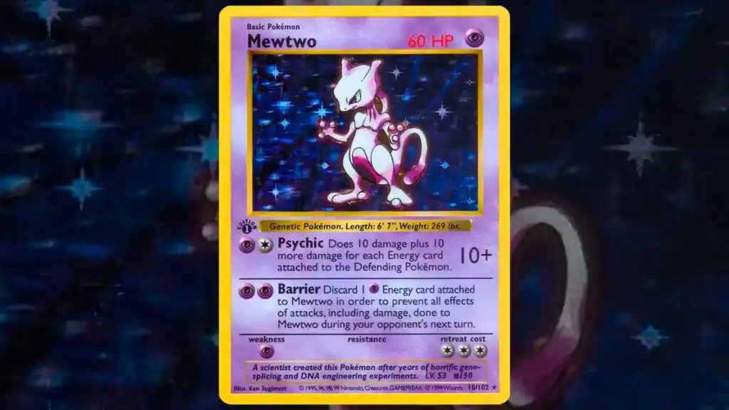 بطاقة Mewtwo (10/102)