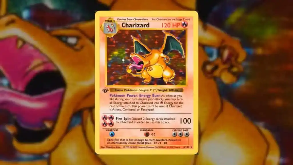 بطاقة ساحر بلا ظل Shadowless Charizard