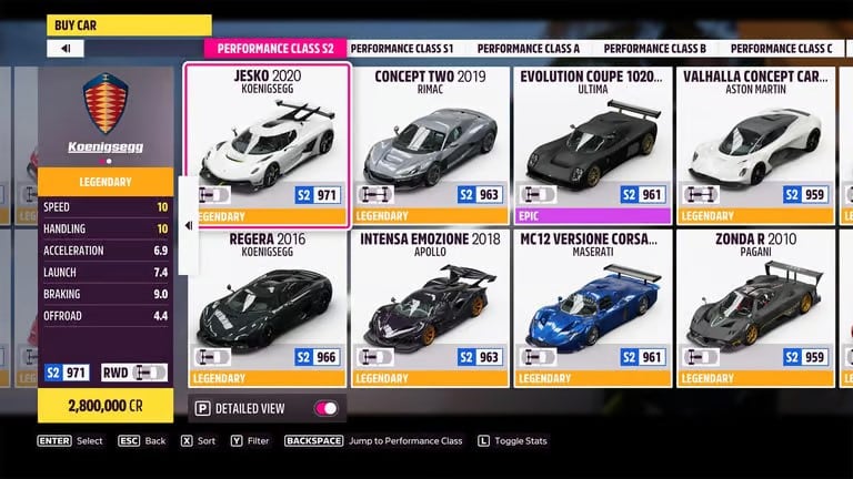 سيارة Koenigsegg Jesko 2020 (S2)