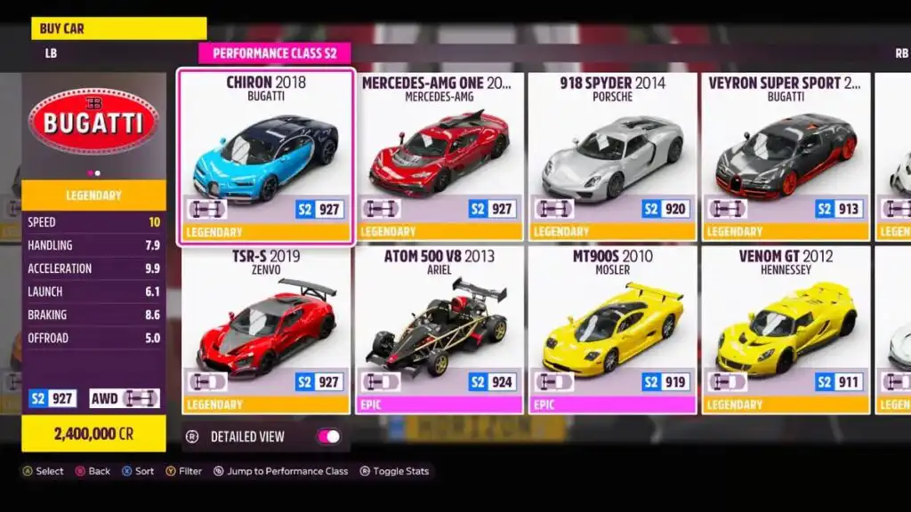 سيارة بوجاتي تشيرون 2018 (S2) Bugatti Chiron