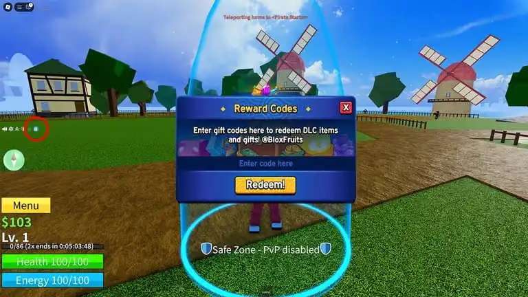 كيفية استرداد رموز بلوكس فروت Blox Fruits