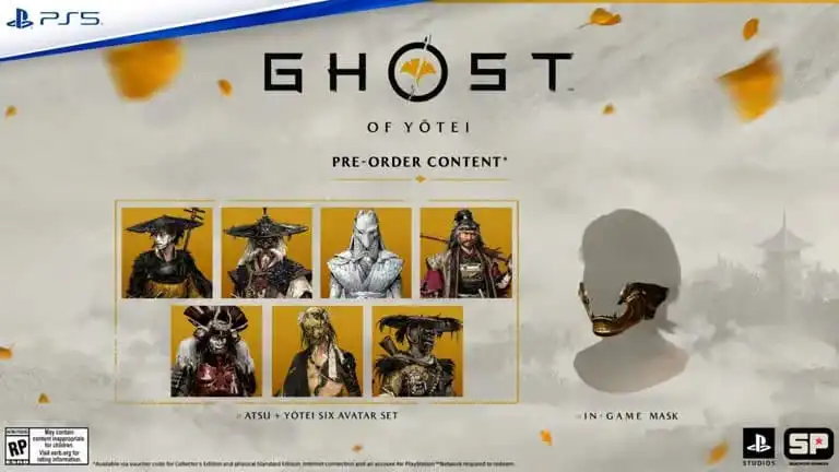 مكافآت Ghost of Yotei للطلب المسبق