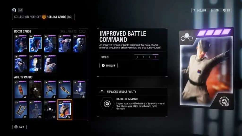 أفضل بطاقات ضابط النجوم في Star Wars Battlefront 2