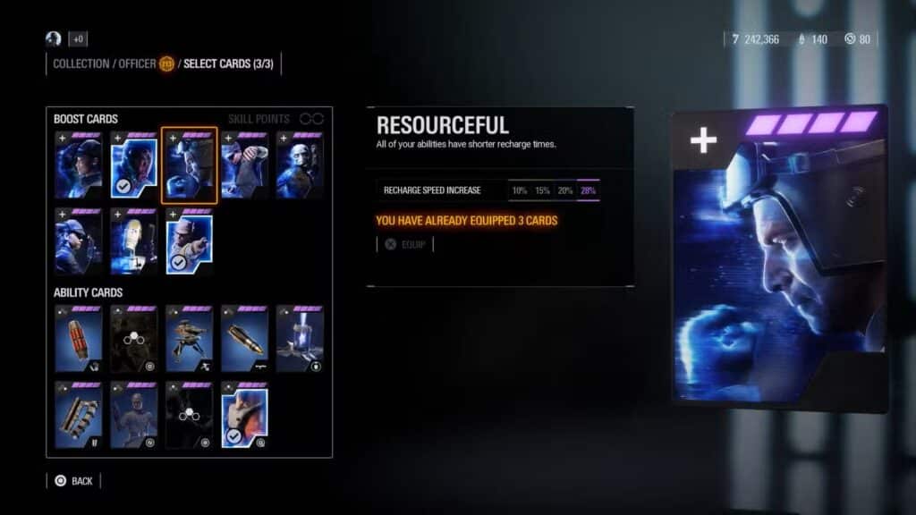 أفضل بطاقات ضابط النجوم في Star Wars Battlefront 2