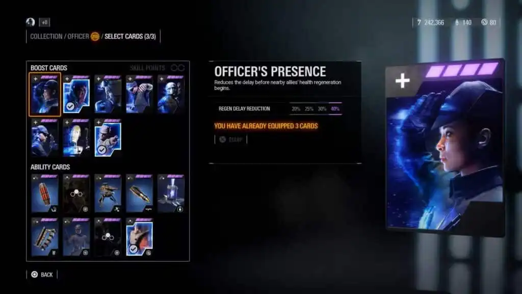 أفضل بطاقات ضابط النجوم في Star Wars Battlefront 2
