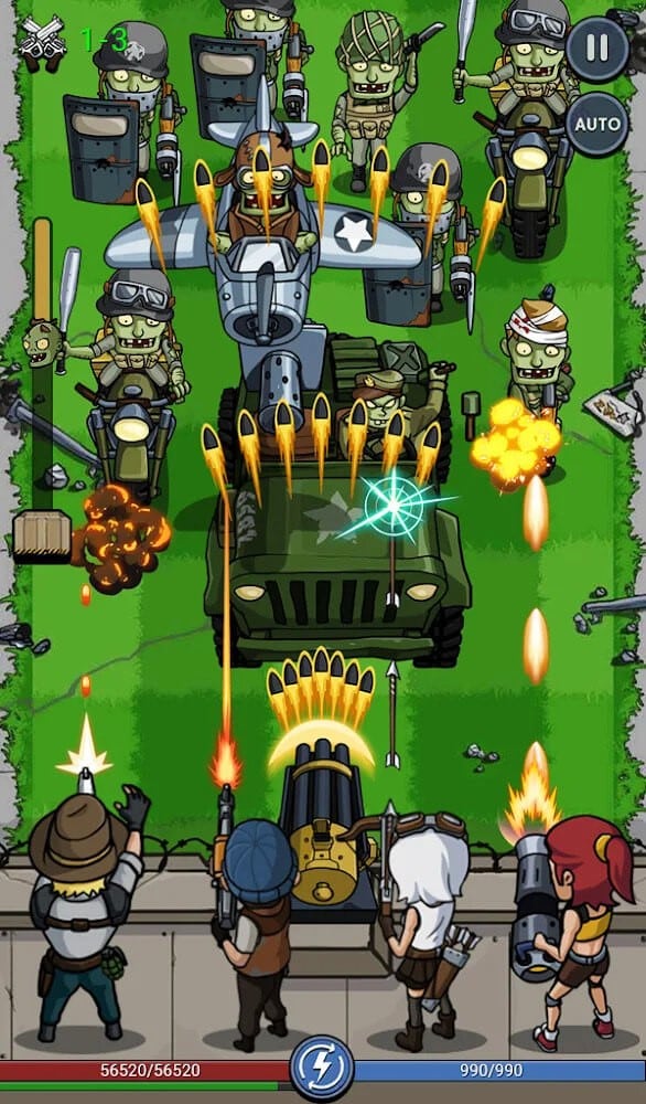 تحميل لعبة zombie war idle مهكرة للاندرويد apk اخر اصدار 