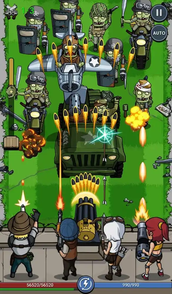 تحميل لعبة zombie war idle apk مهكرة للاندرويد اخر اصدار