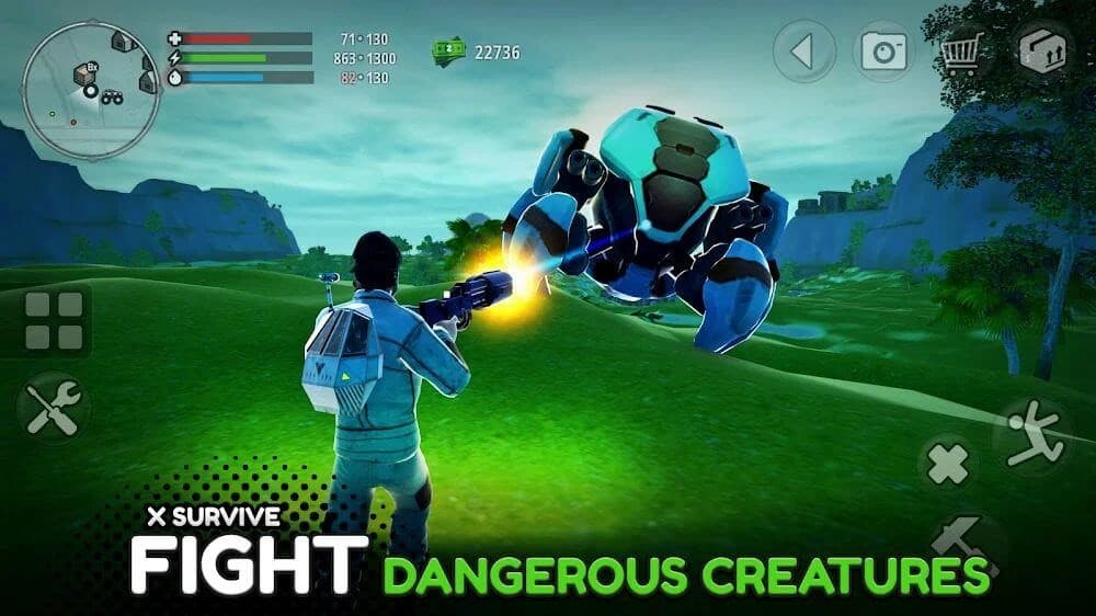تحميل لعبة العالم المفتوح x survive للاندرويد مهكره apk