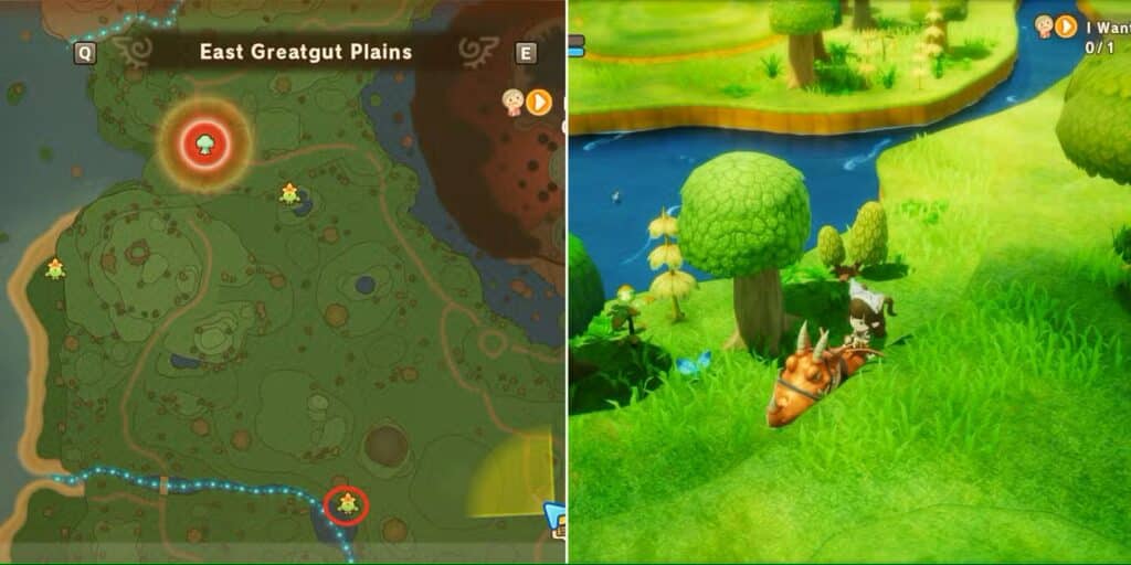جميع مواقع أوراق West Great Plains في Fantasy Life i The Girl Who Steals Time