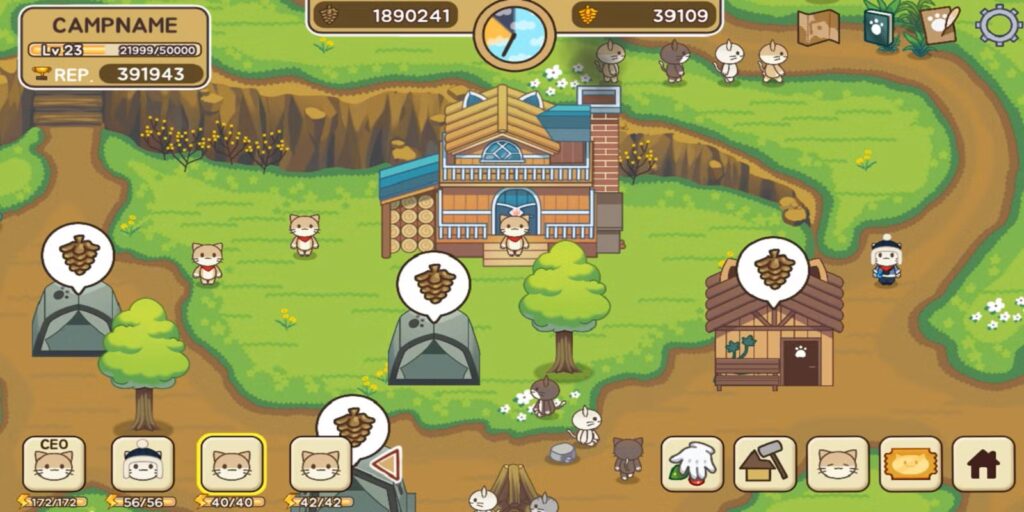 لعبة Cat Forest Healing Camp