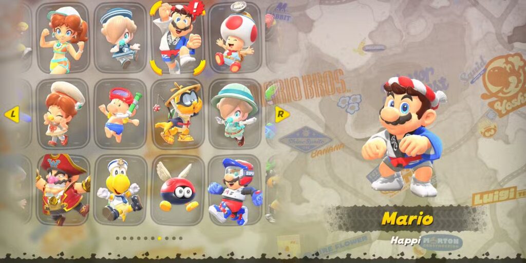 أفضل 7 أزياء لماريو في Mario Kart World