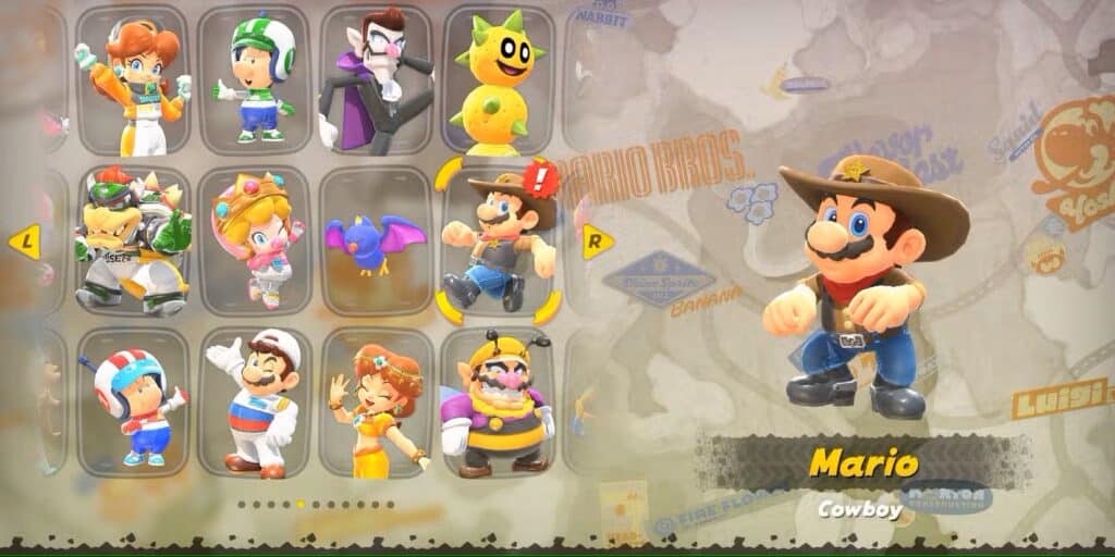 أفضل 7 أزياء لماريو في Mario Kart World