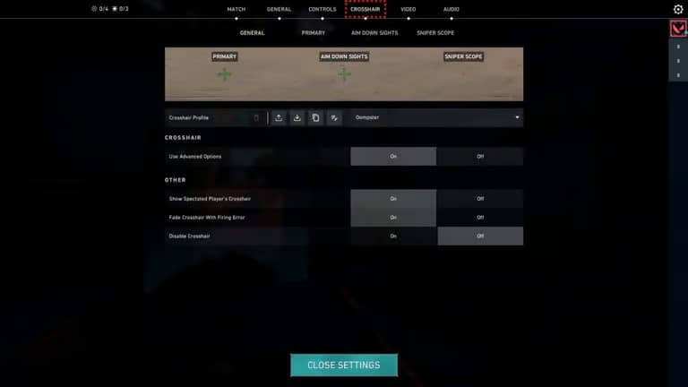 أفضل تصاميم مؤشر التصويب Dot Crosshair في لعبة Valorant مع الأكواد