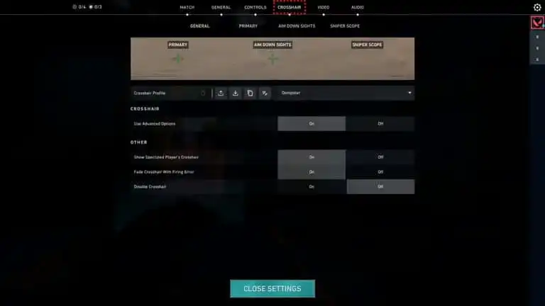 أفضل تصاميم مؤشر التصويب Dot Crosshair في لعبة Valorant مع الأكواد