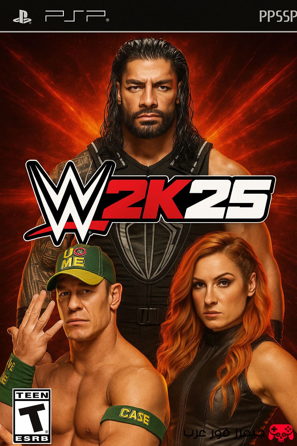 تحميل لعبة WWE 2K25 PPSSPP V11 للكمبيوتر والهاتف