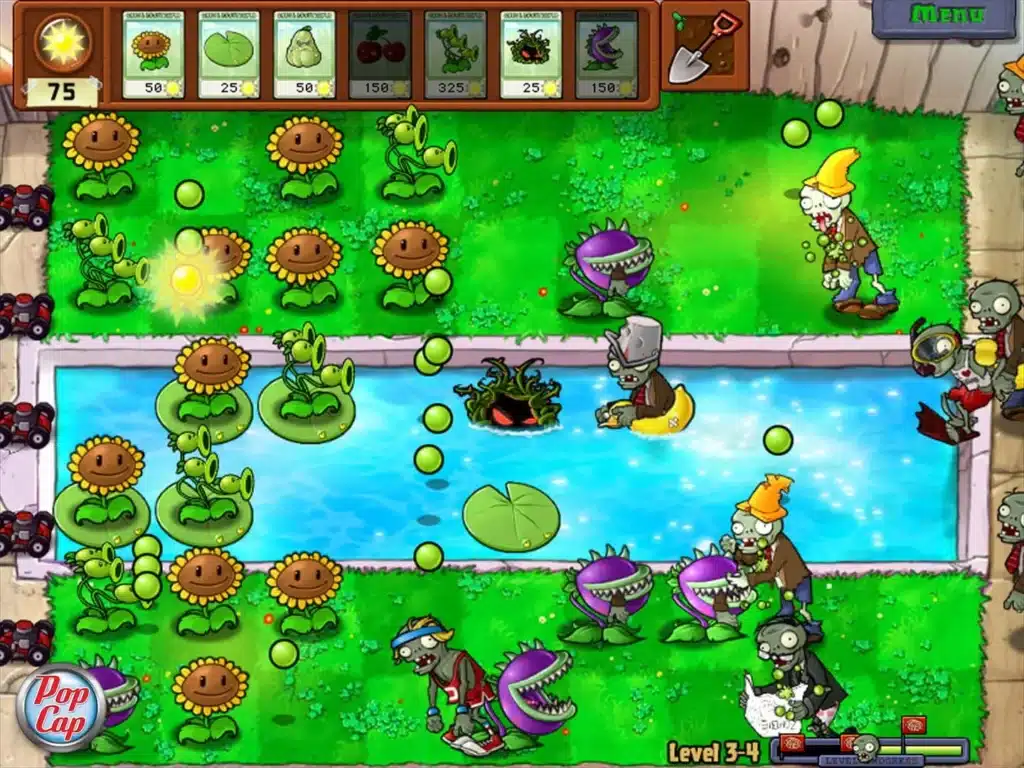 تحميل لعبة النباتات ضد الزومبي 1 Plants vs Zombies للكمبيوتر من ميديا فاير بدون محاكي