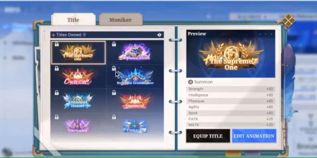 جميع الألقاب وكيفية الحصول عليها في Crystal Of Atlan