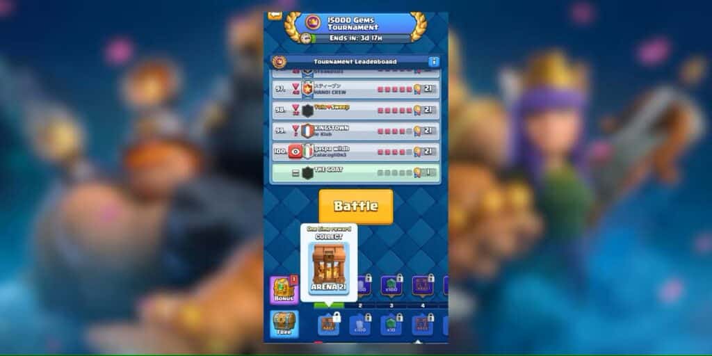 جوائز بطولة الـ15,000 جوهرة في Clash Royale